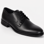 Pantofi barbati casual, negri, din piele naturala - 101TGNBOX